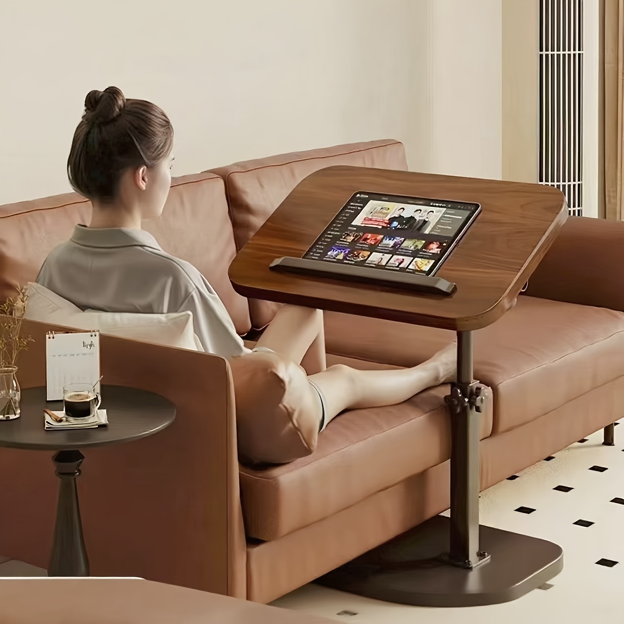 Black Walnut Swivel Laptop Des - Tables review and price