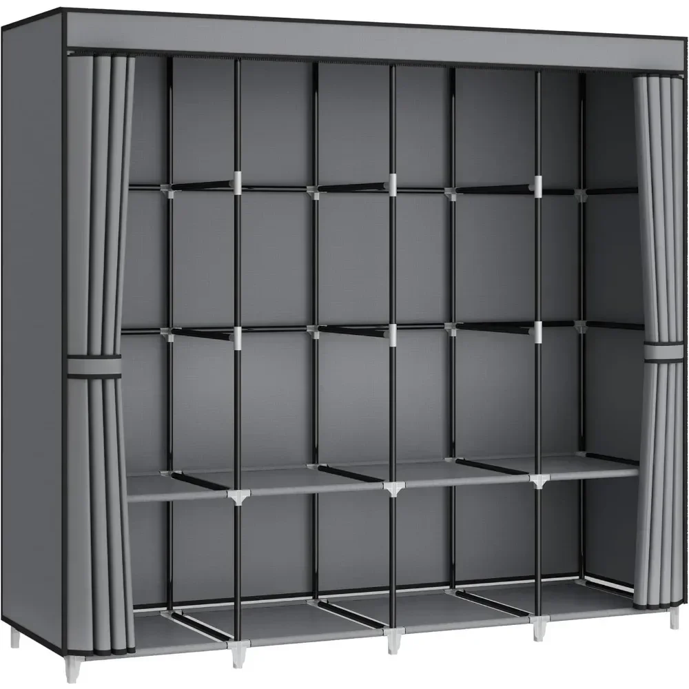 &67 Inch Portable Closet Wardr - Wardrobe Closet Portable Fabric Cover review and price
