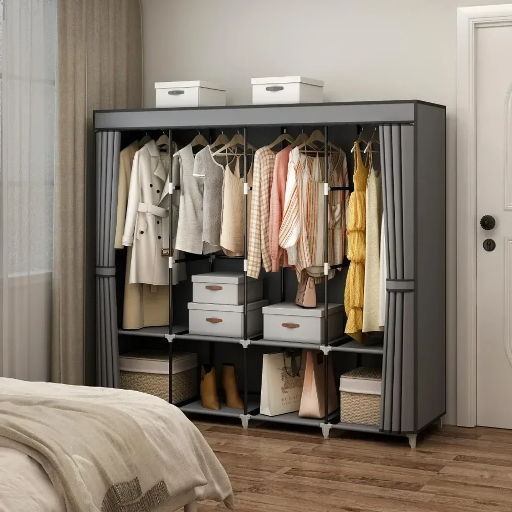 &67 Inch Portable Closet Wardr - Wardrobe Closet Portable Fabric Cover review and price