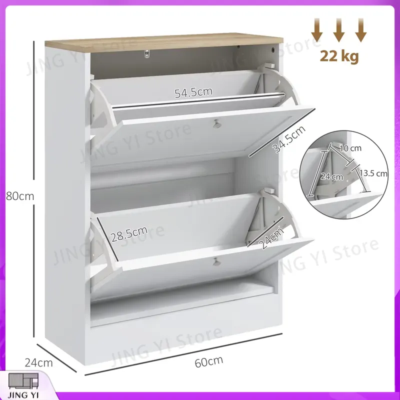 Narrow Shoe Cabinet with 2 Fli - Shoe Rack Cabinet Narrow Entryway review and price