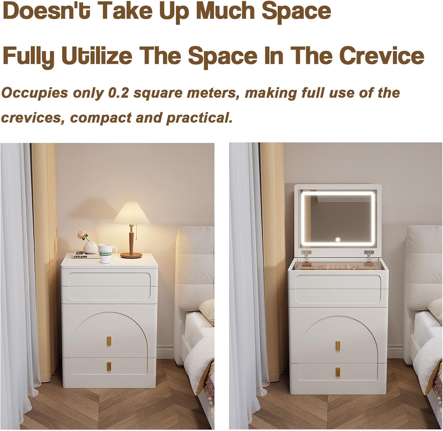 3 in 1 Vanity Desk with Mirror - Dressing Table Vanity With Lighted Mirror review and price