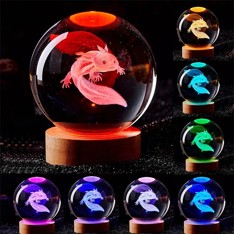D2 3D Axolotl Lamp Engraved Cr - Floating Nightstand With Led Light review and price
