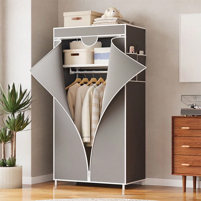 Red/Gray/Blue/Coffee Portable  - Wardrobe Closet Portable Fabric Cover review and price
