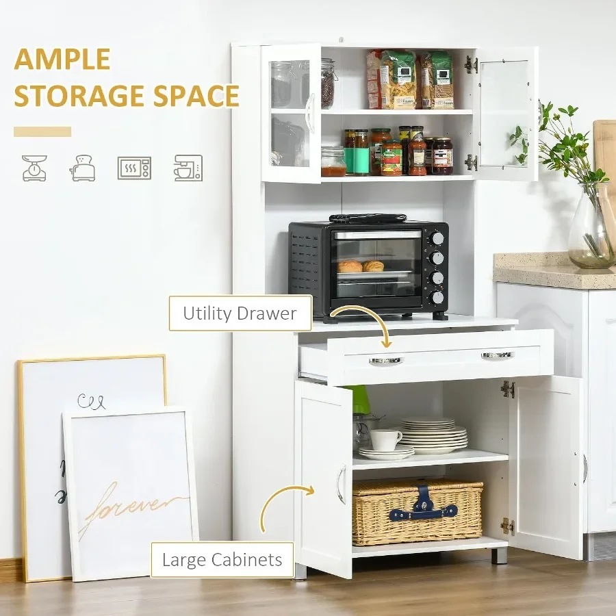 67 Pantry Cabinet Kitchen Hutc - Storage review and price