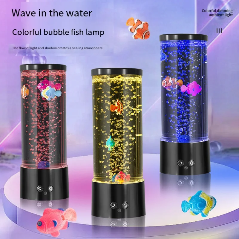 LED fish Lamp Ambient Night Li - Floating Nightstand With Led Light review and price
