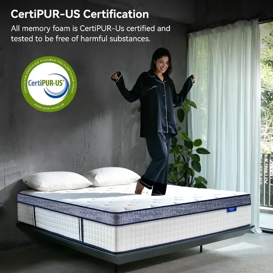 Queen Mattress, 12 Inch Hybrid - Memory Foam Mattress In A Box Queen review and price