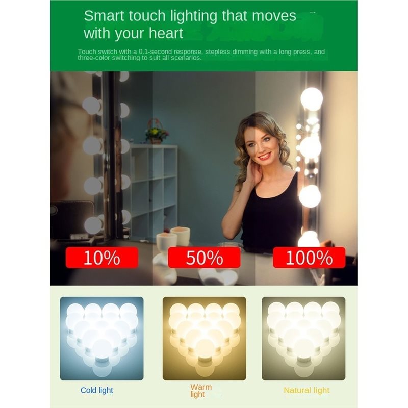 USB Rechargeable LED Vanity Li - Dressing Table Vanity With Lighted Mirror review and price