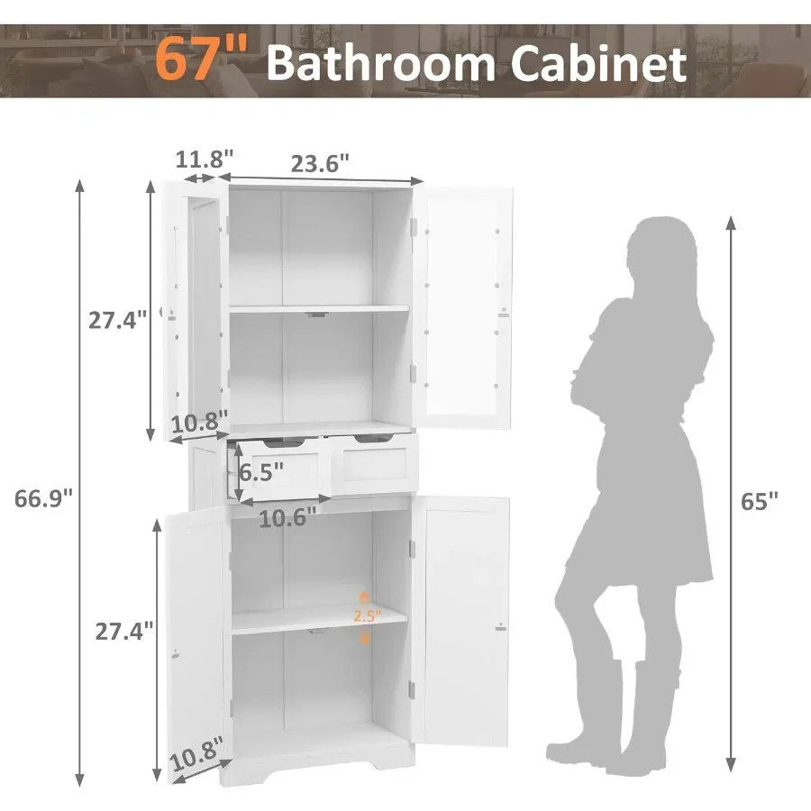 67 Tall Bathroom Storage Cabin - Storage review and price