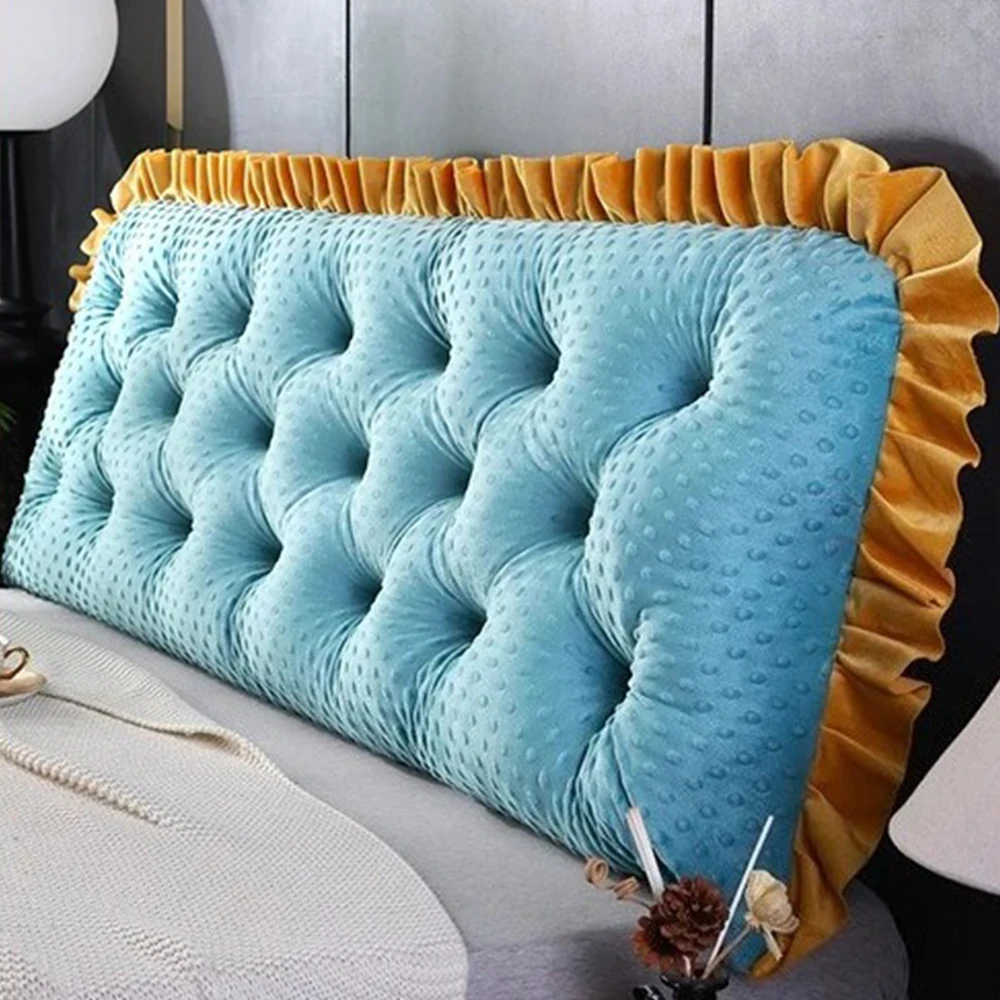 Ruffled Edge Headboard Pillow  - Headboard Cushion Backrest Tatami review and price