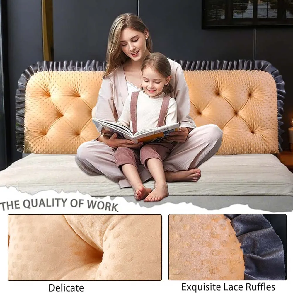 Ruffled Edge Headboard Pillow  - Headboard Cushion Backrest Tatami review and price