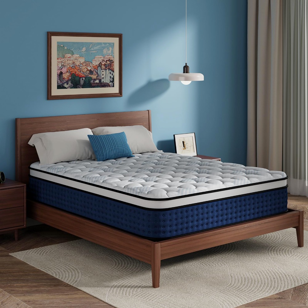Queen Mattress, 12 Inch Hybrid - Memory Foam Mattress In A Box Queen review and price
