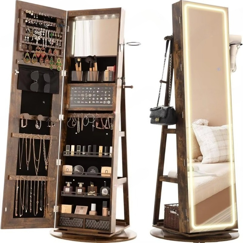 Standing Mirror Jewelry Cabine - Full Length Mirror Jewelry Armoire review and price