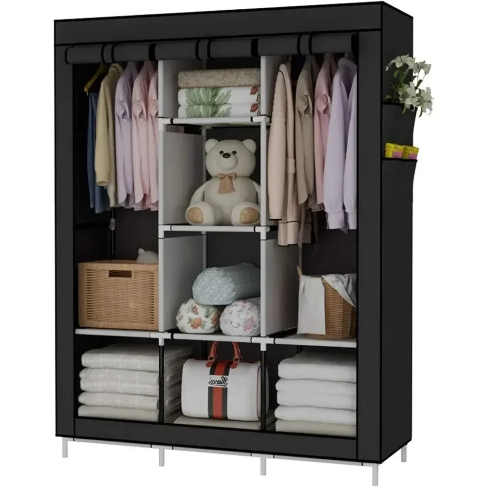 &Portable Wardrobe Closet Clot - Wardrobe Closet Portable Fabric Cover review and price